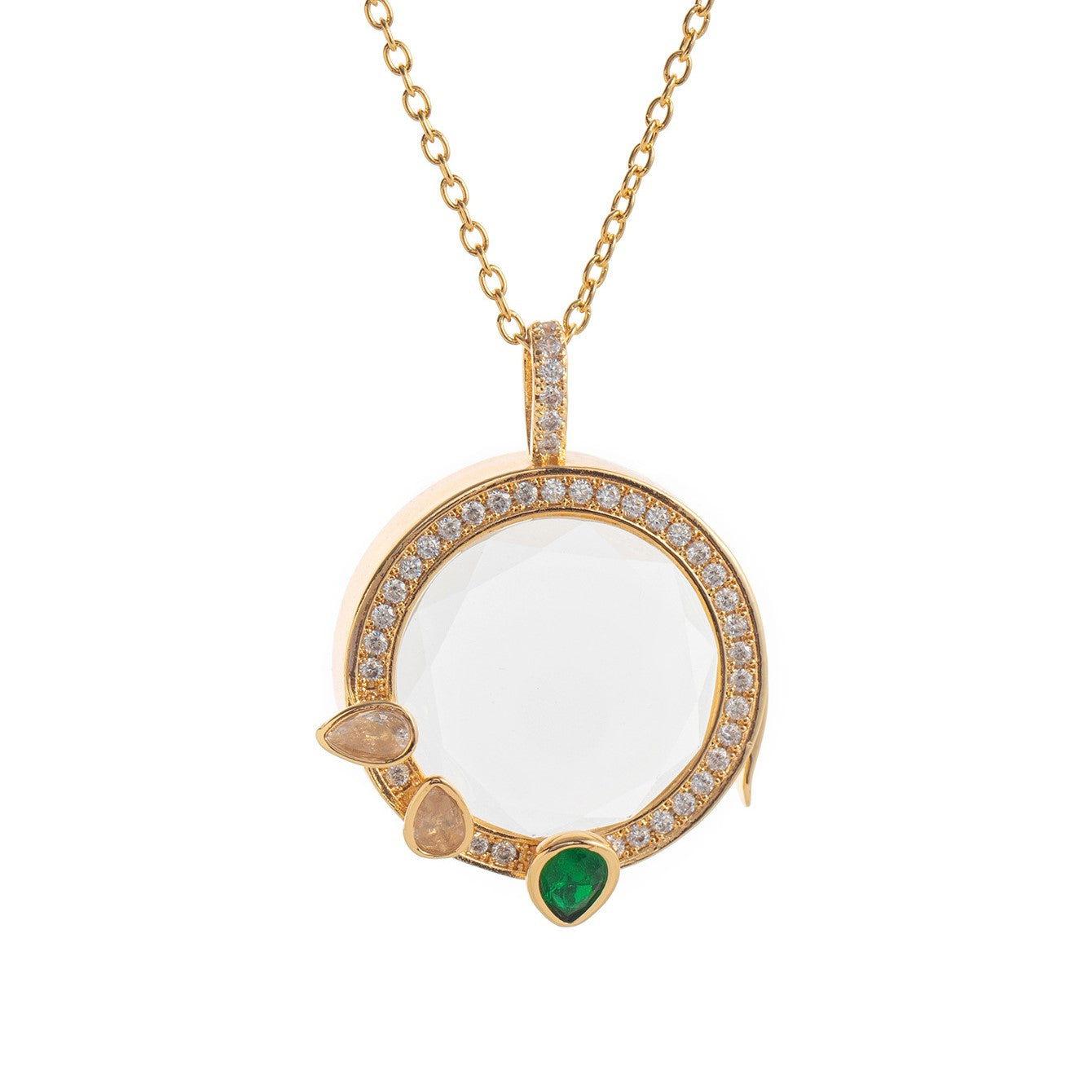 Ava Delora Locket Necklace
