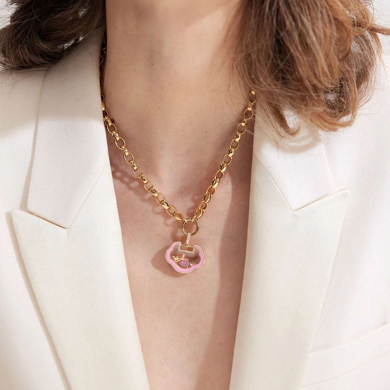 Ava Delora Locket Necklace