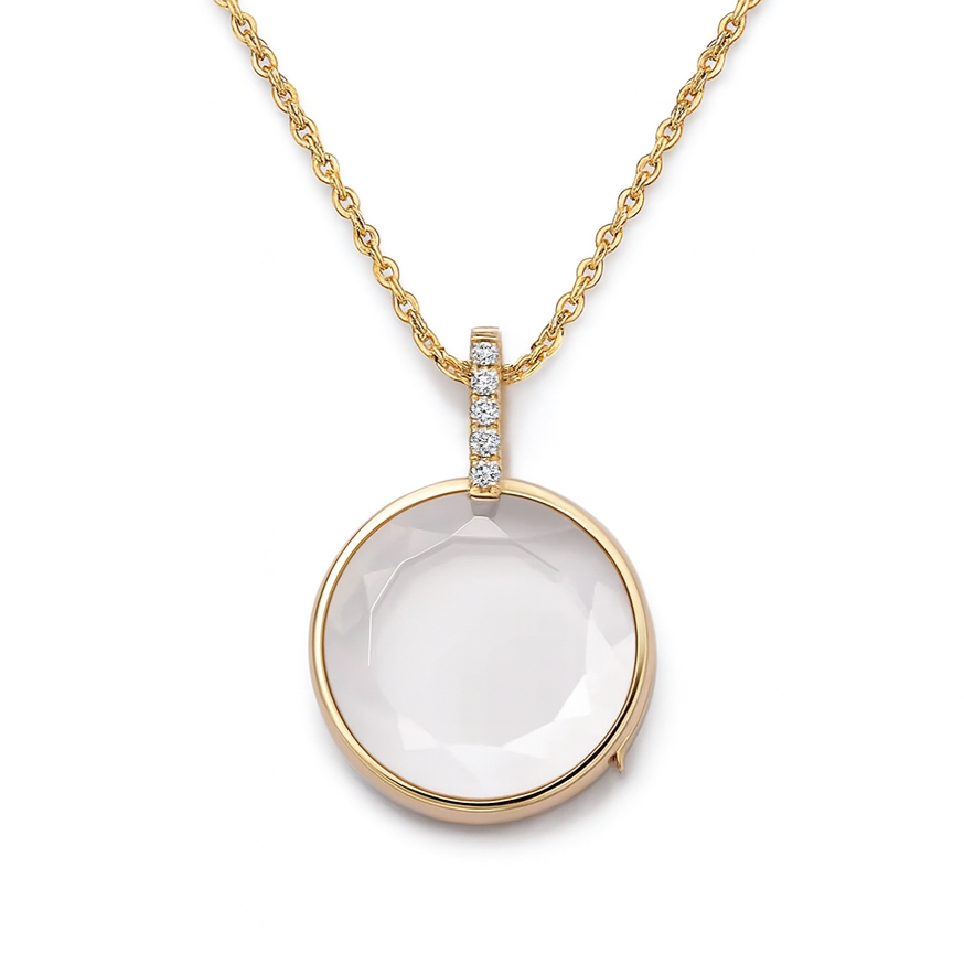 Ava Delora Locket Necklace
