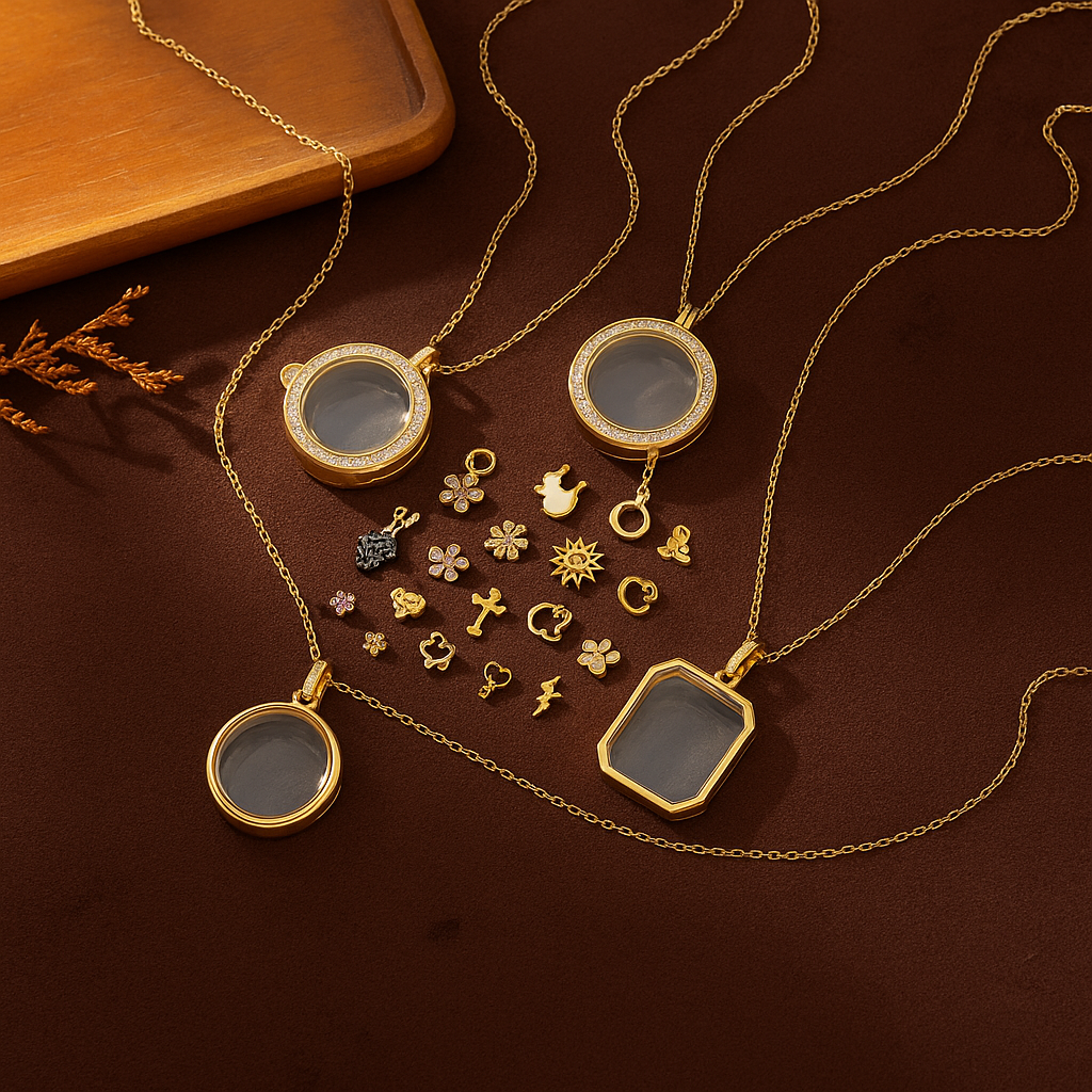Ava Delora Locket Necklace
