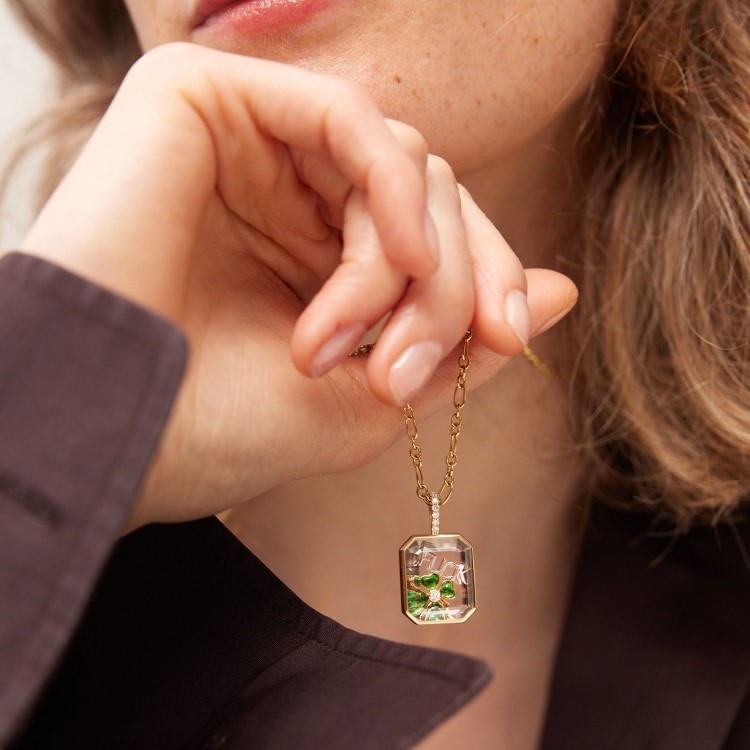 Ava Delora Locket Necklace