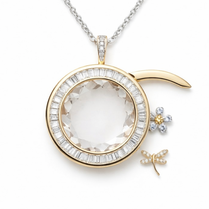 The Halo de Diamant Locket