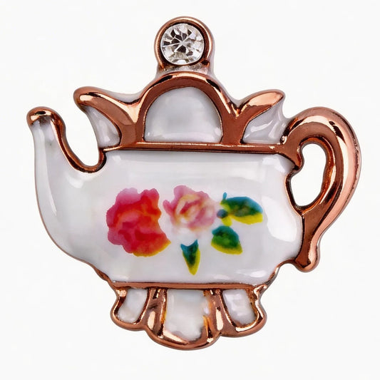 Floral teapot