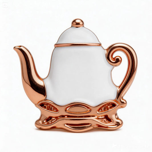 White teapot