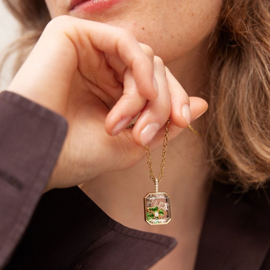Ava Delora Locket Necklace