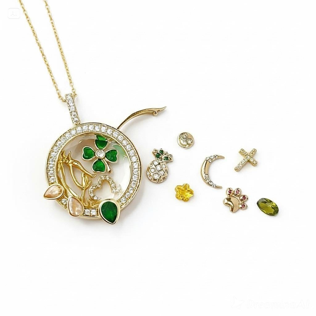 The Emerald Halo Locket