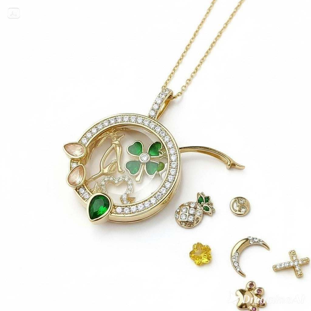 Ava Delora Locket Necklace