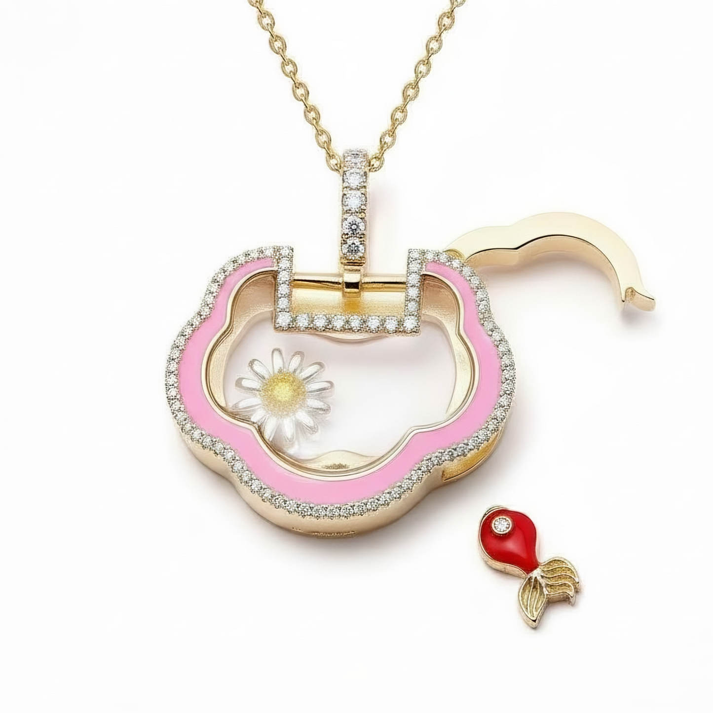Ava Delora Locket Necklace