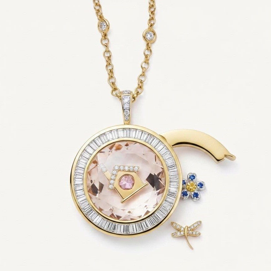 The Halo de Diamant Locket