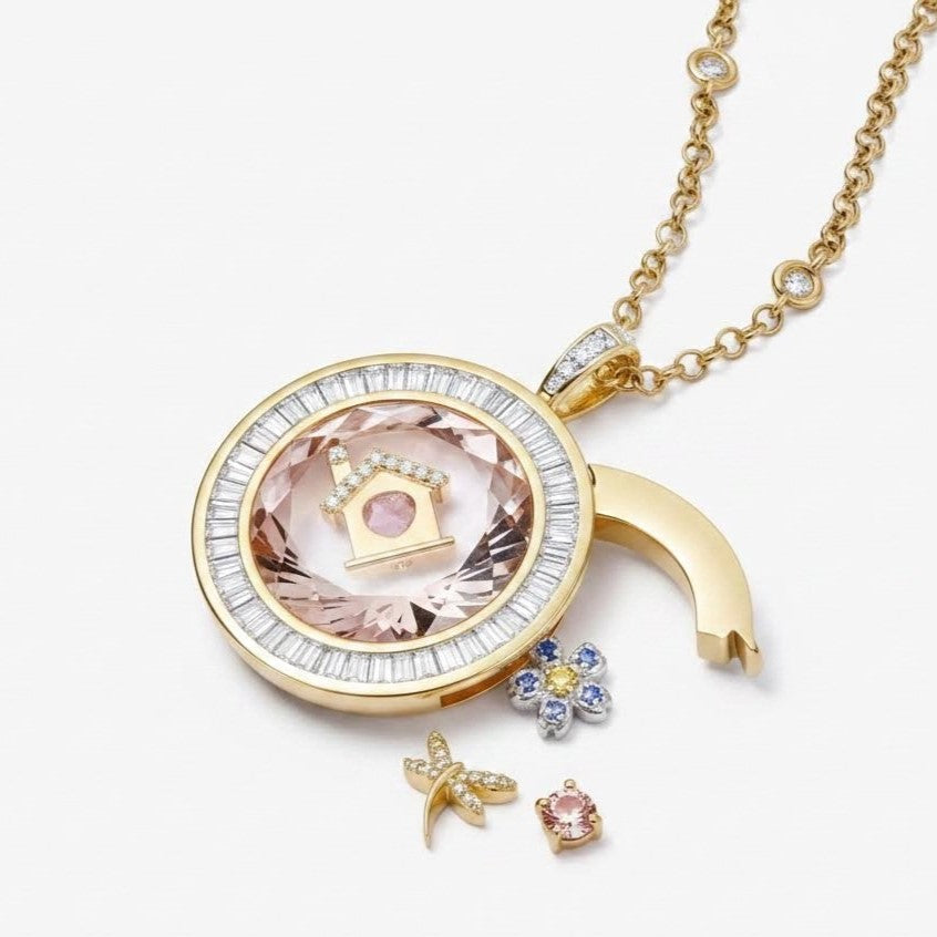 The Halo de Diamant Locket