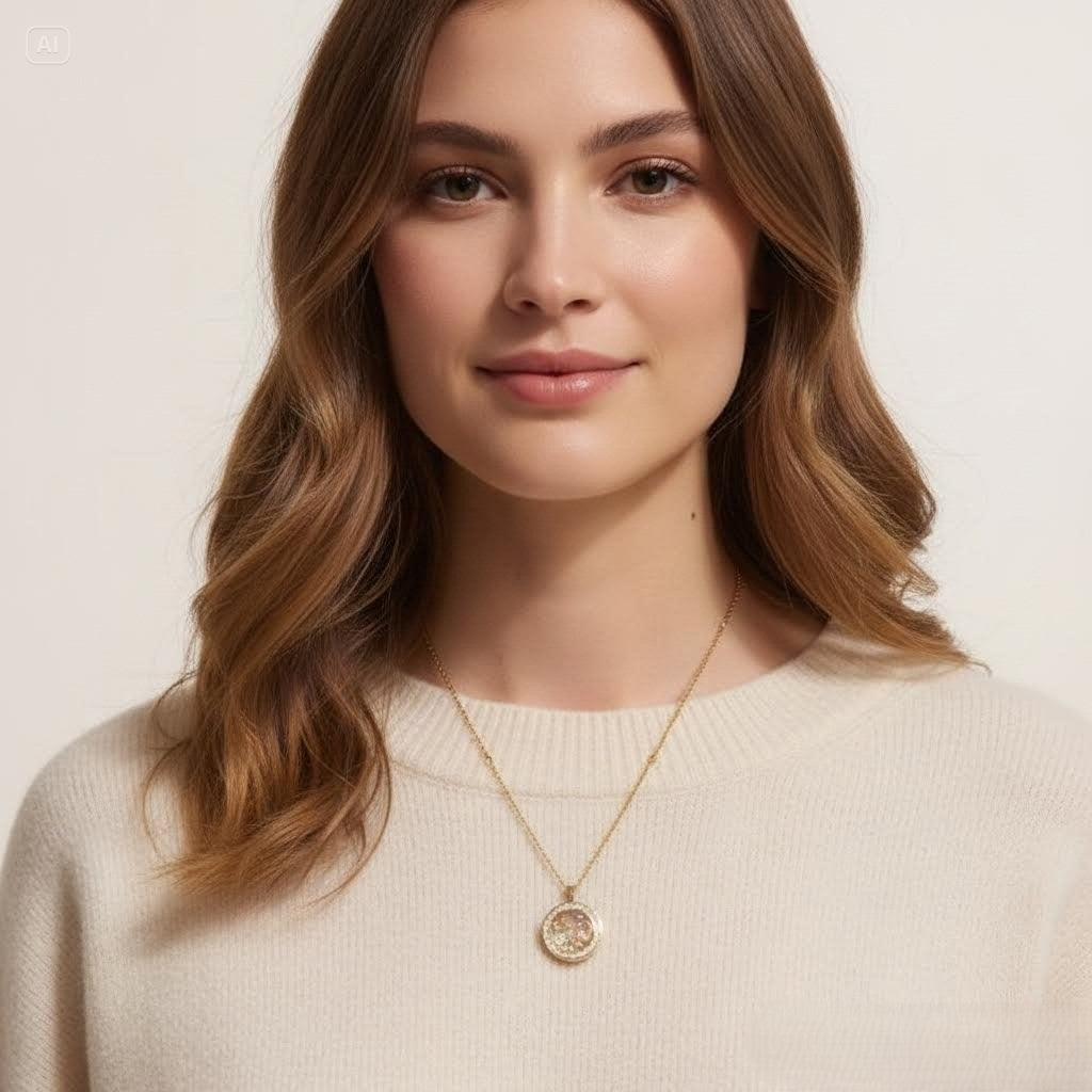 The Amber Halo Locket