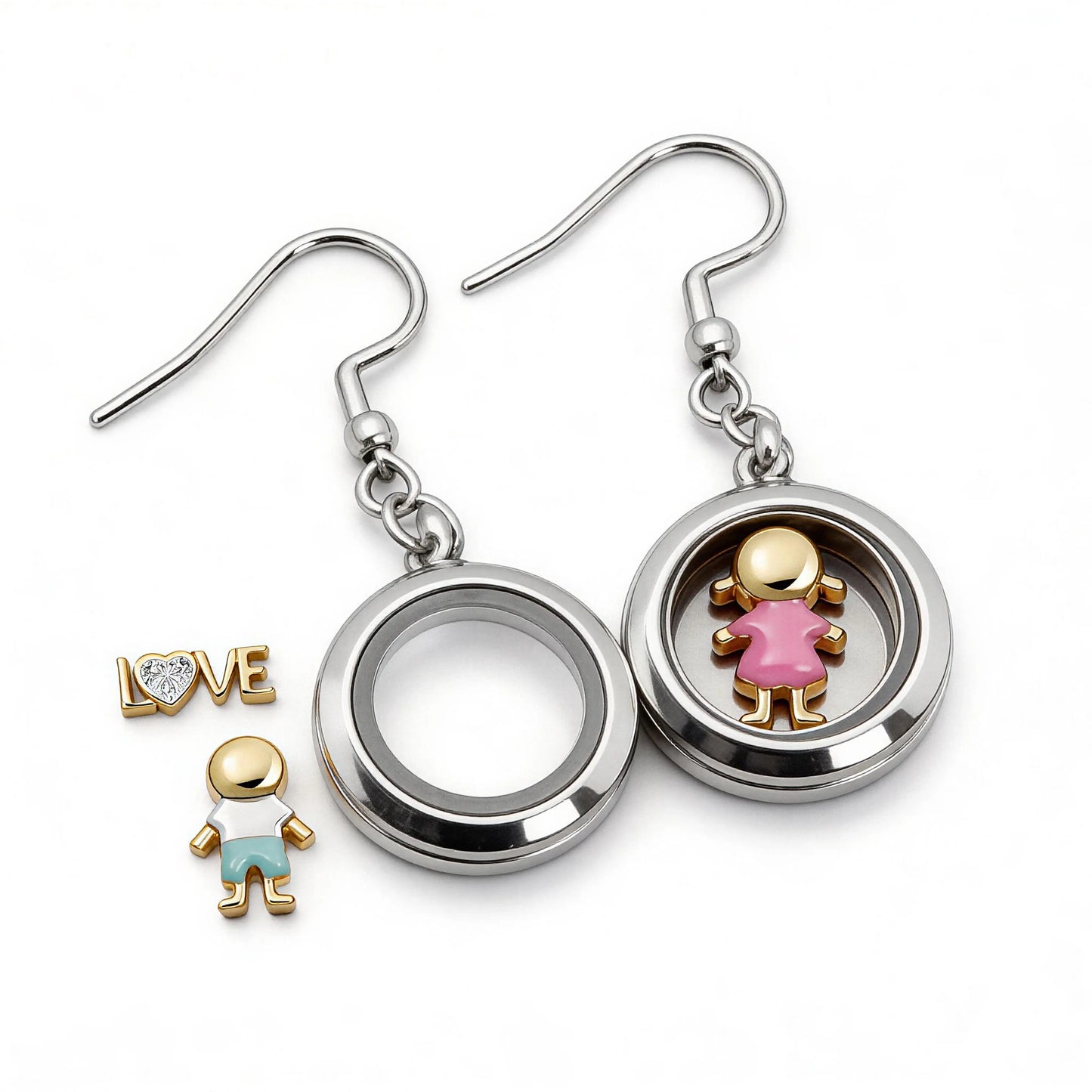 The Infinity Locket Earrings