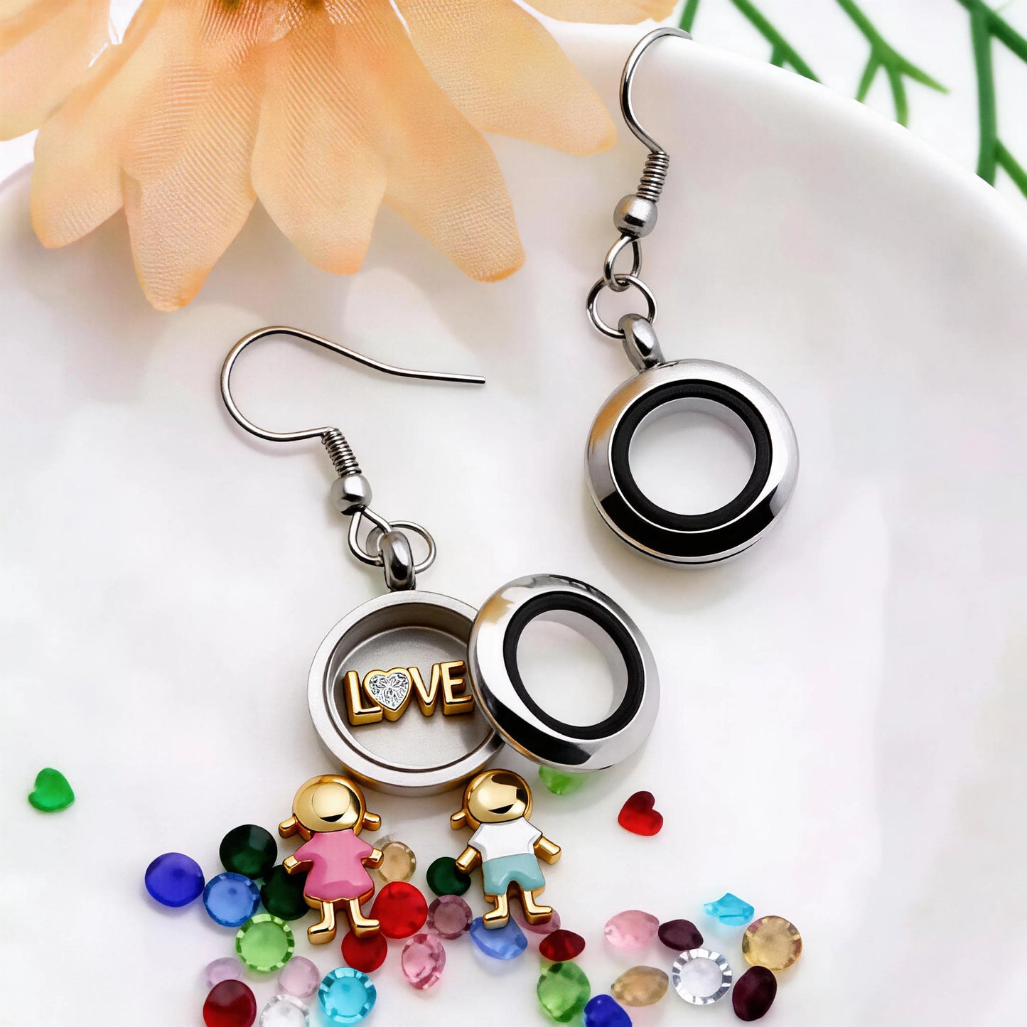 The Infinity Locket Earrings