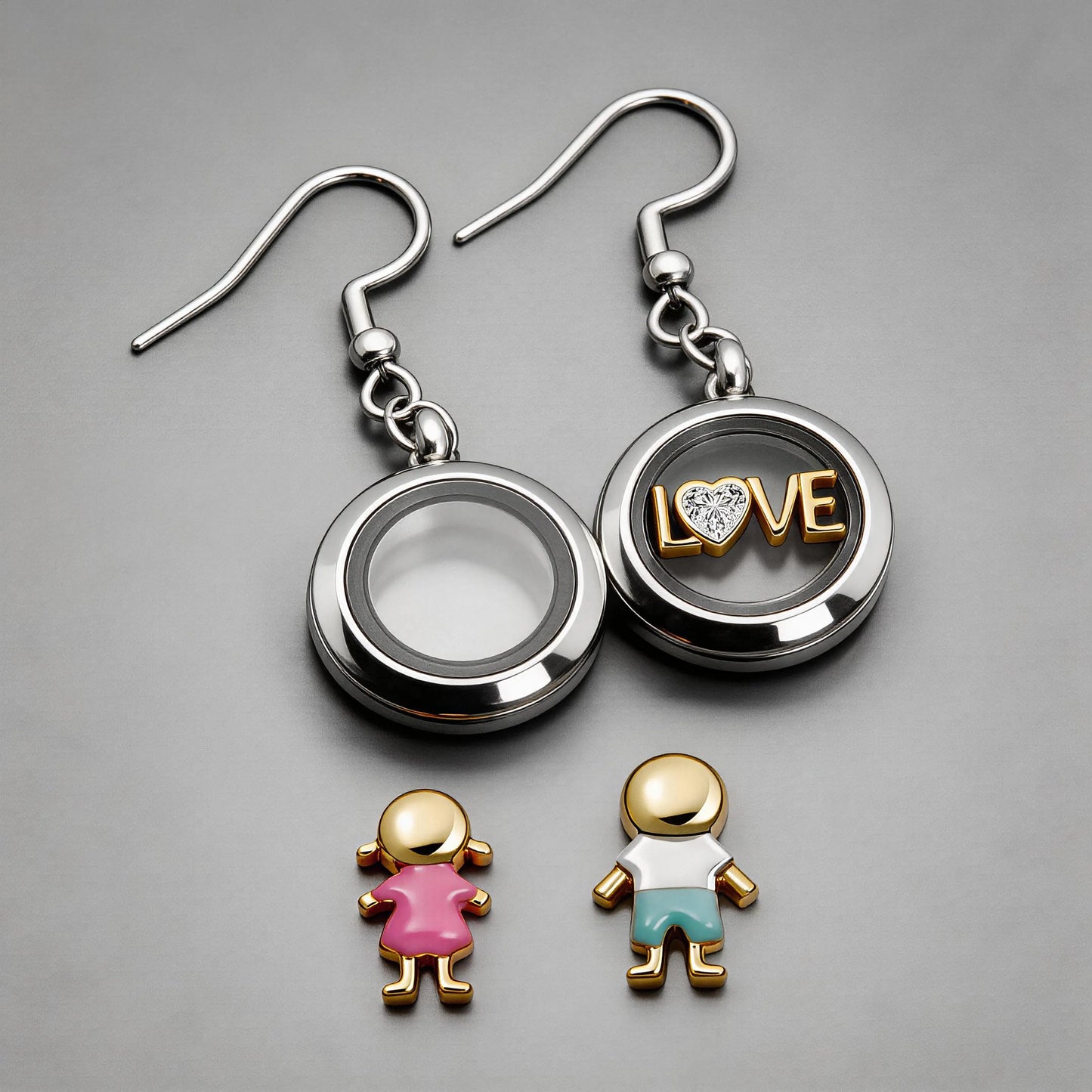 The Infinity Locket Earrings