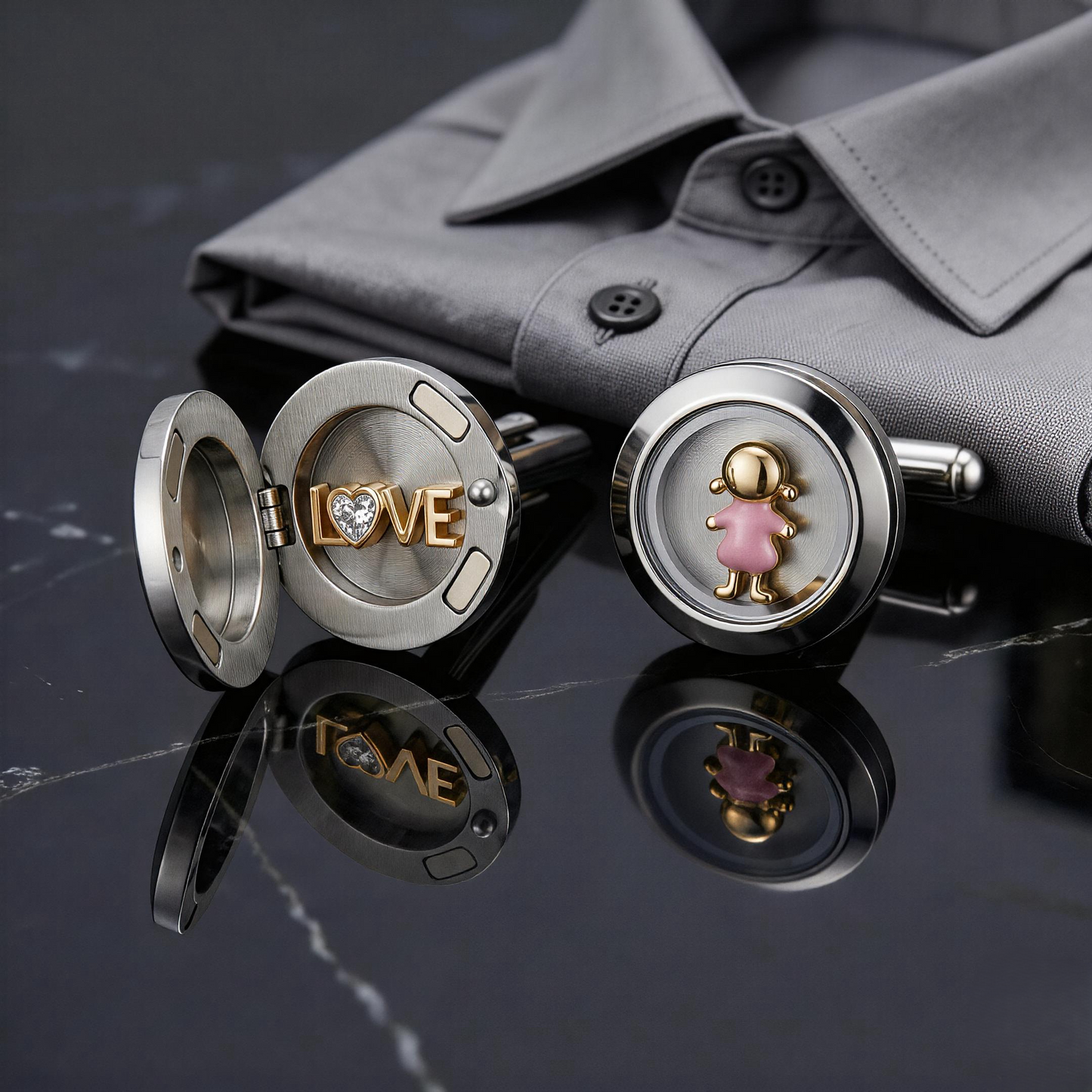 The Infinity Locket Cufflinks