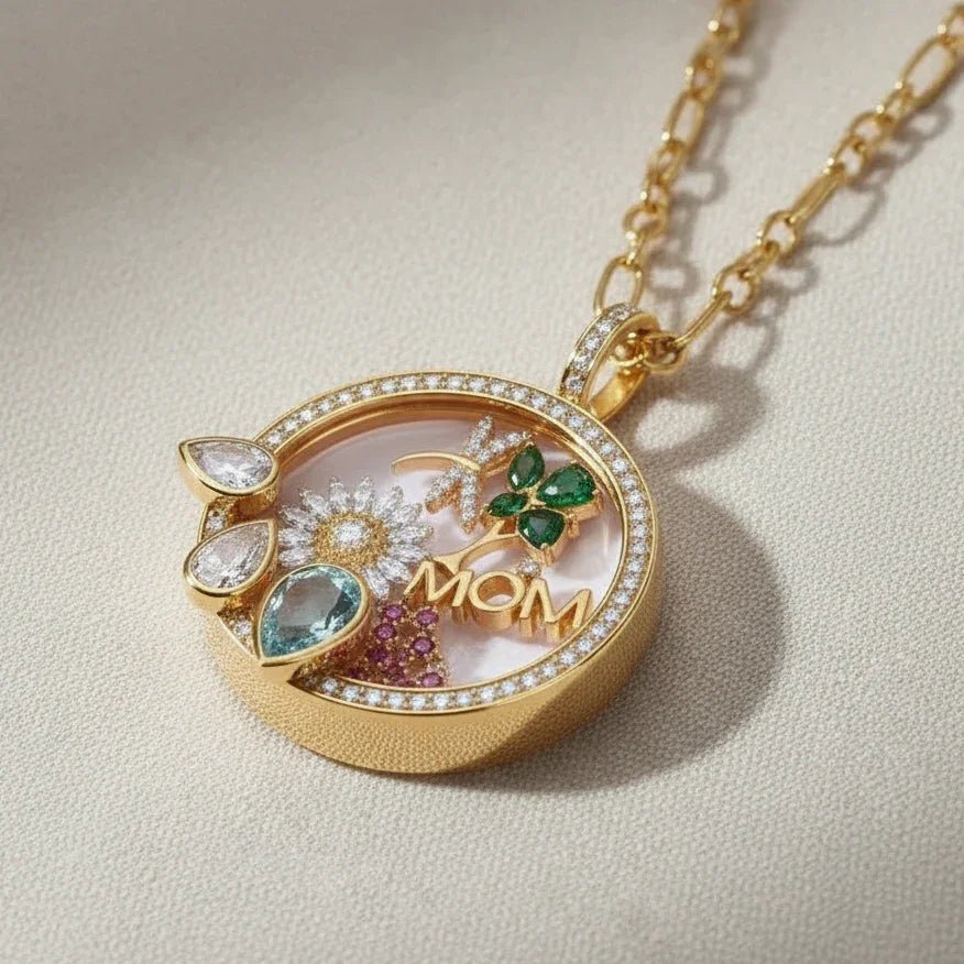 The Celeste Halo Locket - Ava Delora