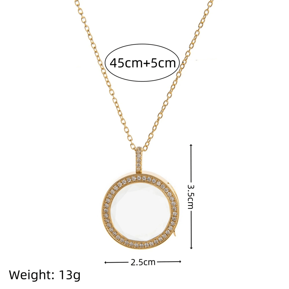 The Celeste Halo Locket - Ava Delora