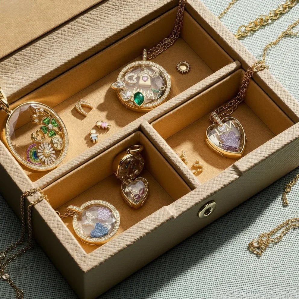 The Celeste Halo Locket - Ava Delora