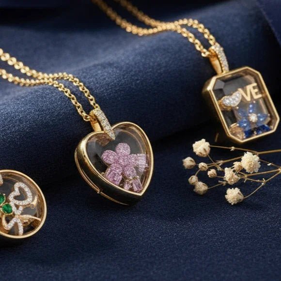 The Gem Halo Locket - Ava Delora