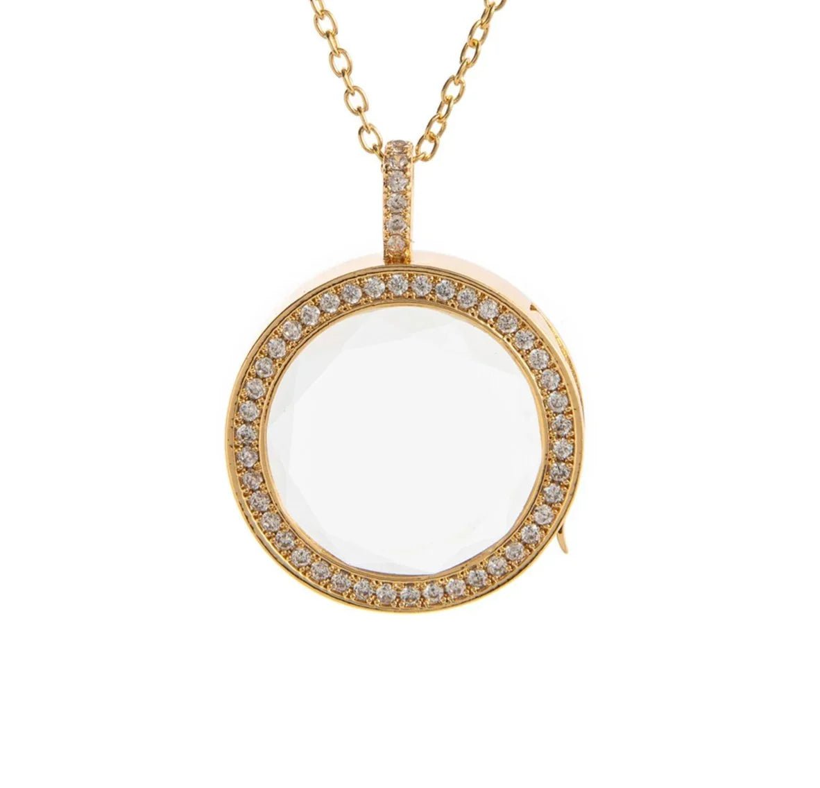 The Gem Halo Locket - Ava Delora